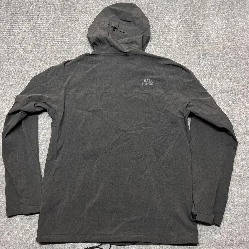 The North Face Jacket Mens Large Gray HyVent 2.5L Hooded Softshell Waterproof